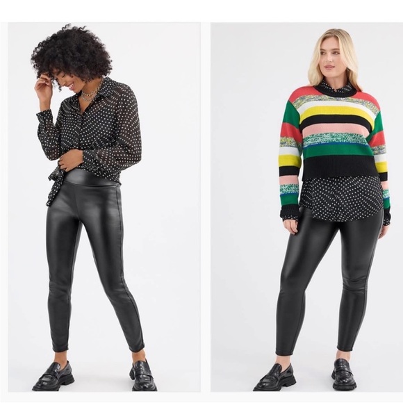 CAbi Tomboy Faux Leather Legging Medium Item 4701 - Picture 4 of 10